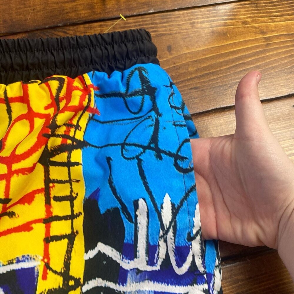 Reason by Basquiat Swim Shorts Bird On Monkey mens swim trunk size 2XL - Picture 9 of 10